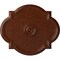 Ekena Millwork Waltz Medallion (Canopies up to 5 1/4"), 24"W x 20 1/2"H x 1 1/8"P, Burnished Mahogany Crackle CM24WABMC - alternate 1